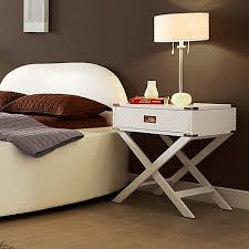 Inspire Q One Drawer Accent Table Cross Leg Nightstand In White Bed Bath Beyond Modern Bedside Table Stylish Bedside Tables Elegant Bedside Tables