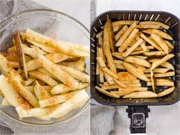 For a classic french fry flavor, cut russet or yukon gold potatoes into ¼ inch slices and rinse well with cold water. Xoofnu6ve3x1bm