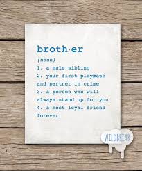 Printable Wall Art Brother Dictionary Definition 8x10 Boys Room Big Little Brothers Gift New Baby Rustic Canvas Instant Download Christmas Gifts For Brother Birthday Gifts For Brother Brother Christmas