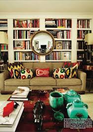 Sofa In Front Of Bookcase Hola Mag Via Full House Jpg 421 600 Home Decor Room Design Small Apartment Decorating