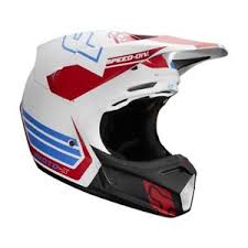 Details About Fox Racing V3 Red White And True Limited Edition Mens Off Road Motocross Helmets