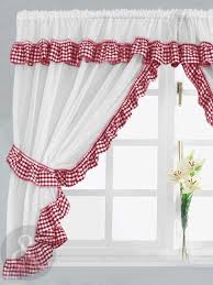 Black And White Checkered Kitchen Curtains Gingham Check Red White Kitchen Curtain Red Kitchen Curtains White Kitchen Curtains Red And White Kitchen