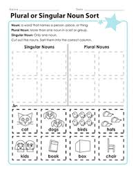 Some singular nouns in english can be used with plural verbs and pronouns because we think about the individuals that make up the group Plural Nouns Printable Worksheets Education Com