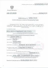 Applicant can make appointment at embassy while filling this form online. Document Of Work Permit In Poland Type A Explain With Sample