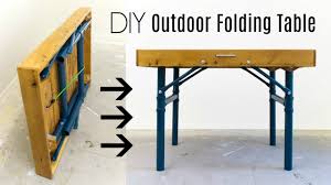 Cut the felt into pieces for the table and railing. Outdoor Folding Table How To Build Youtube