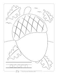 Tracing helps children learn the alphabet letters, numbers, shapes, patterns. Fall Tracing Worksheets Itsybitsyfun Com