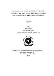 Harry potter and the deathly hallows. Pengembangan Bahan Ajar Berbentuk Buku Cerita Materi Sains Tubuh Manusia Untuk Anak Usia 5 6 Tahun Di Ra Perwanida 2 Palembang Sriwijaya University Repository