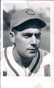 1941 Bernard Barney Olsen Chicago Cubs Baseball Center Fielder Press Photo 