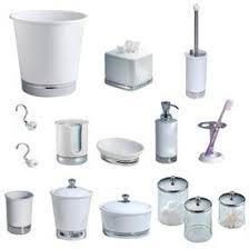 Interdesign plastic kitchen storage & organisation. York Ceramic And Chrome Bathroom Accessories By Interdesign Chrome Bathroom Bathroom Bathroom Accessories
