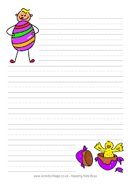 2 easter writing paper templates are collected for any of your needs. Easter Writing Paper