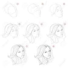 Colored papers may impede on the digitizing process. Creation Step By Step Pencil Drawing Page Shows How To Learn Royalty Free Cliparts Vectors And Stock Illustration Image 125286904