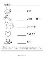letter h worksheets twisty noodle