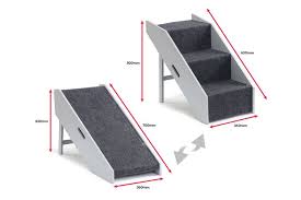 Pet steps or ramps bear the weight of your pup so these should hold your dog into the right places and not just let it slip. Dick Smith Nz Pawever Pets 2 In 1 Foldable Pet Steps Ramp Pet Supplies Dogs Transport Travel Ramps Stairs