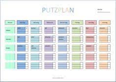 Kaum kommt dein kind in die schule, wird es zunehmend selbstständig. Putzplan Zum Ausdrucken Pdf Word Putzplan Planer Haushalts Ordner