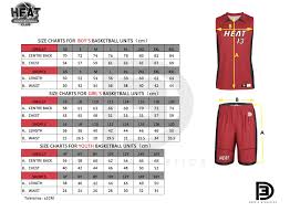 Basketball Uniforms Sizing Chart Related Keywords