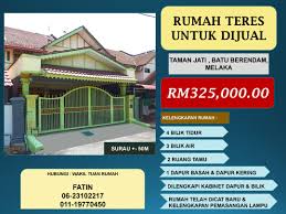 Hanya dengan sedikit kreativitas saja, niscaya interior ruang di rumah yang anda impikan bisa segera terwujud. Rumah Teres Untuk Dijual Iklan Tanah Melaka
