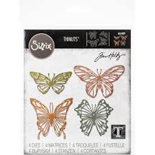 Download Sizzix Thinlits Dies By Tim Holtz Scribbly Butterfly
