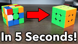 Another common method for solving a corner is to have it above the slot it needs to go in and repeat r u r' u' until it is solved. How To Actually Solve A Rubik S Cube In 5 Seconds Youtube