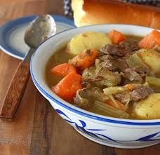 Good way to go about it would be to do a mirepoix of carrots, onions and celery to cook with the meat. Recipe For Dinty Moore Beef Stew