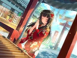 shirokane rinko new years omikuji madness ガールズバンド アニメ着物 バンドリ