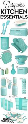 turquoise kitchen decor & appliances