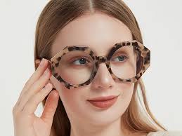 Zeelool Stylish Oversized Acetate Geometric Eyeglasses for Women with  Non-prescription Clear Lens Hugh ZOP01887-05 Green-Tortoise at Amazon  Women's Clothing store