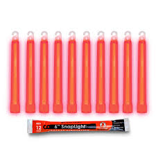 Buy 10 Pack Red Light Sticks Cyalume Red Glow Sticks