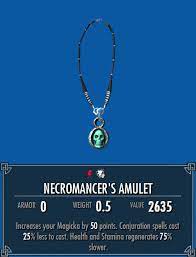 Necromancer's Amulet | Legacy Of The Dragonborn | Fandom