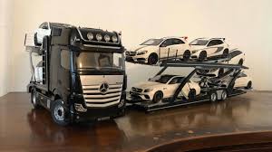 Modelcars Unboxing Mercedes Actros Autotransporter Nzg Modelle 1 18 Mercedes Mercedes Dealership Unboxing