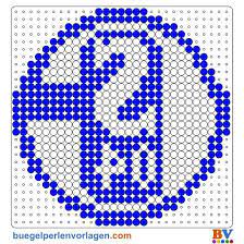 The fc schalke 04 logo colors with hex & rgb codes has 2 colors which are usafa blue (#004d9d) and white (#ffffff). Pin Von Patrick Petersen Auf Bugelperlen Fussballlogos Bugelperlen Vorlagen Bugelperlen Bugelperlenvorlagen