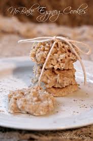 No Bake Eggnog Cookies For Foodieextravaganza Recipe Eggnog Cookies Baking Eggnog Recipe