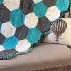 Put hexagons or pentagons together for a lovely afghan. 3