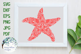 Download Starfish Mandala Svg Dxf Eps Png Jpg Pdf