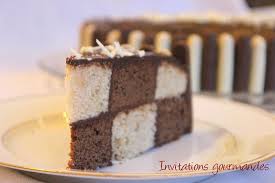 Gateau Damier Chocolat Vanille Desserts Food Cake