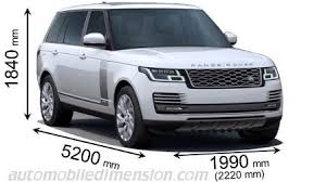 Dimensions Of Land Rover Cars Showing Length Width And Height