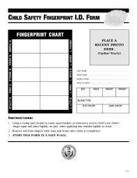 fillable online child safety fingerprint id form fax email