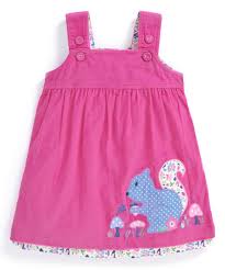 This Jojo Maman Bebe Fuchsia Squirrel Pinafore Dress Infant Toddler Girls By Jojo Maman Bebe Is Perfect Zul Girl Outfits Jersey Dress Girl Girls Dresses