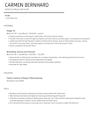 Care Worker Resume Samples