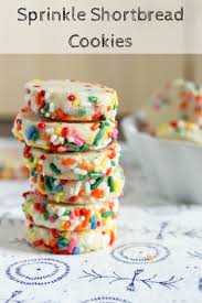 Sprinkle Slice And Bake Shortbread Recipe Yummy Cookies Food Desserts