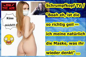 Schrumpfkopf tv  boah eh, ist die so richtig geil ich meine natürlich die  maske, was ihr wieder denkt
