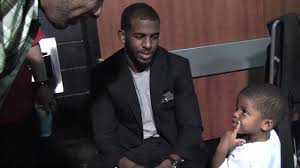 Chris paul is an nba basketball player for the phoenix suns. Tim Duncan Gives Chris Paul S Son Some Love Video Los Angeles Times