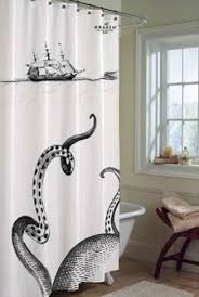 Epic Shower Curtain 60 Try To Buy A White Cotton Shower Curtain And Draw It Then Seal It Kraken Shower Curtain Octopus Shower Curtains Cool Shower Curtains