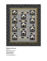 Pattern Wilderness Crossing Ptn1803 Northwood Flannel By Deborah Edwards July 2016 Wildlife Quilts Printing On Fabric Quilt Sewing