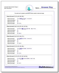 Https Www Dadsworksheets Com Mean Median Range Worksheet Calculator Level And Much M Mean Median And Mode Math Worksheets Free Printable Math Worksheets