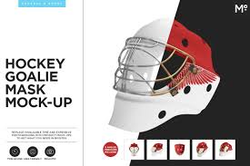 Download Hockey Goalie Mask Mock Up Creative Photoshop Templates Creative Market PSD Mockup Templates