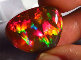 Magnificent Ethiopian Polished Fire Opal Aaa 66ct 222 I Want This Stone In A Ring Love Crystals And Gemstones Minerals And Gemstones Fire Opal