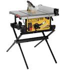 15 Amp Corded 10-inch Jobsite Table Saw with Scissor Stand DEWALT