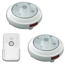 Puck Lights Battery Operated With Remote Control Set Of 2 Bed Bath Beyond