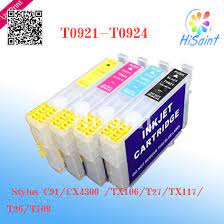 Remplissage des cartouches rechargeables t18xl compatible avec les imprimantes epson expression home : Cartouche D Encre Compatible Epson T0921 T0922 T0923 T0924 Pour Stylus C91 Cx4300 Tx106 T27 Tx117 T26 Aliexpress