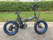 black ebike e-bike electric bike 48v folding Ecotric Cheetah 20 ...